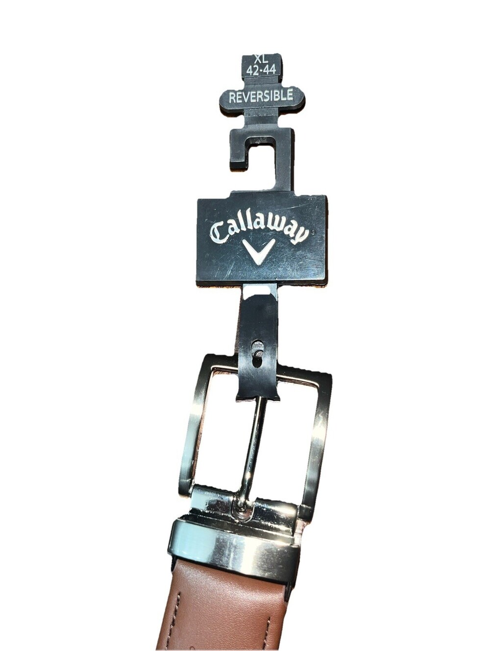 Callaway Swing Tech Reversible Braided Navy / Brown Stretch Belt XL 42-44 New